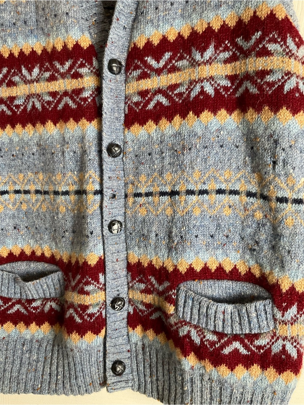 Vintage Classic Directions Fair Isle Shetland Wool Sweater Vest Medium - Picture 9 of 15